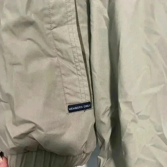 MEMBERS ONLY Mens Large MARINER Jacket Khaki Tan Size XL Long Sleeve - Picture 2 of 6